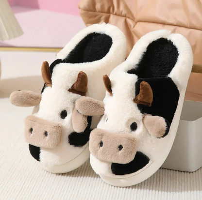 ComfyMoo™ Soft-Stitched Cow Slippers
