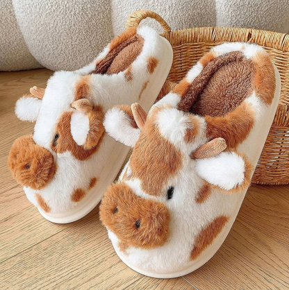 ComfyMoo™ Soft-Stitched Cow Slippers