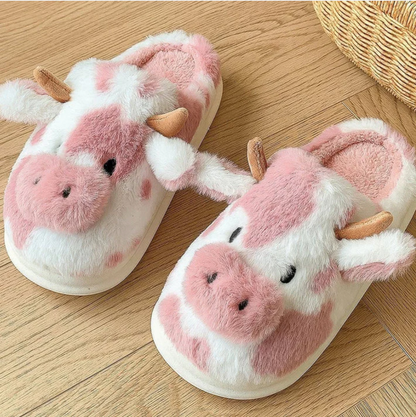 ComfyMoo™ Soft-Stitched Cow Slippers